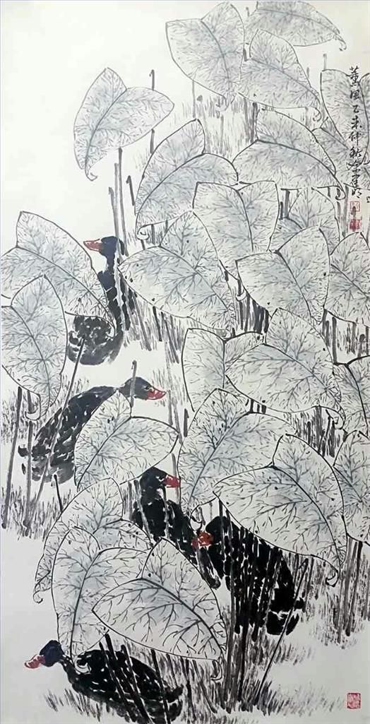 Mao Zhuming's Contemporary Chinese Painting - A  Warm Southerly Breeze